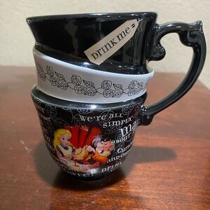 Disney Parks Exclusive, Alice in Wonderland, Triple Stack Quotes, Ceramic Mug